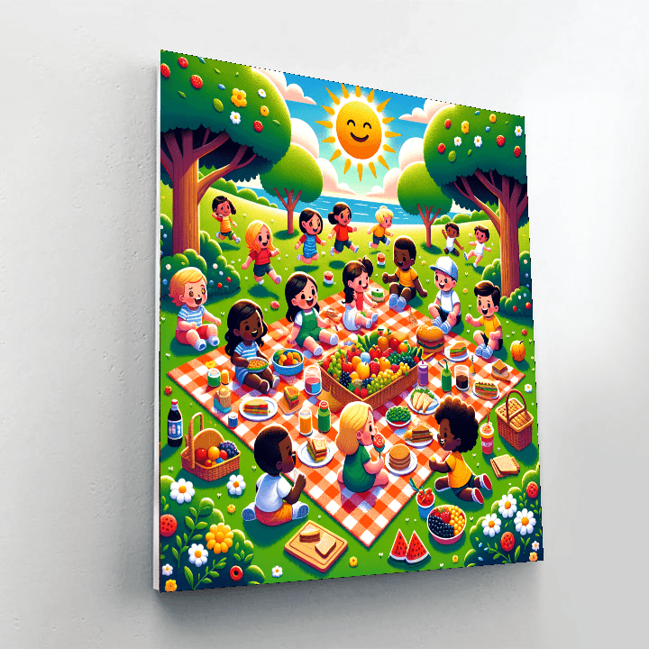 Sunny Picnic DIY Paint By Numbers