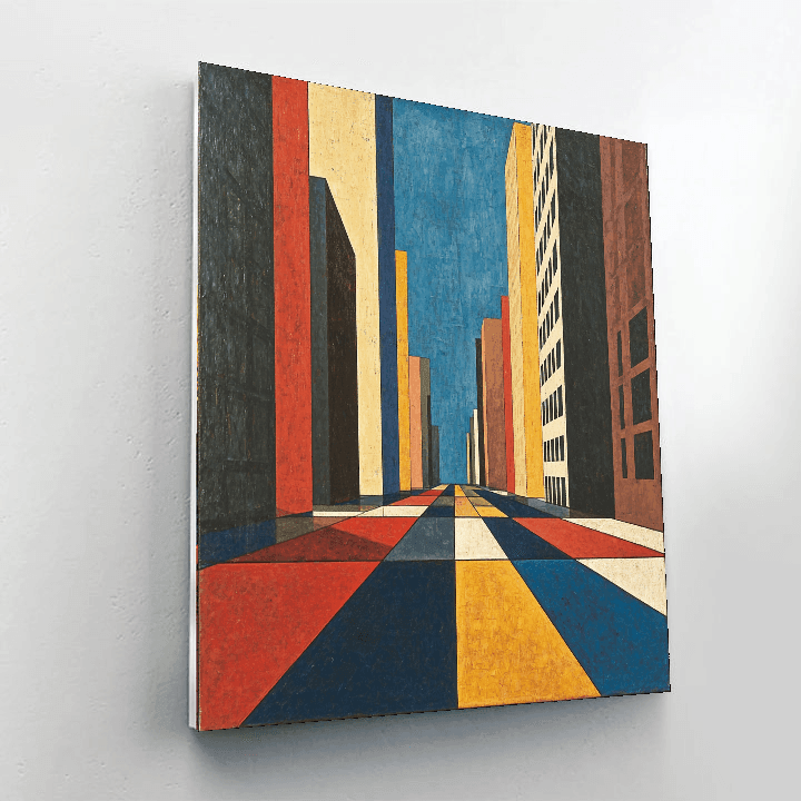 Piet Mondrian Inspired Avant-garde Metropolis  Paint By Numbers