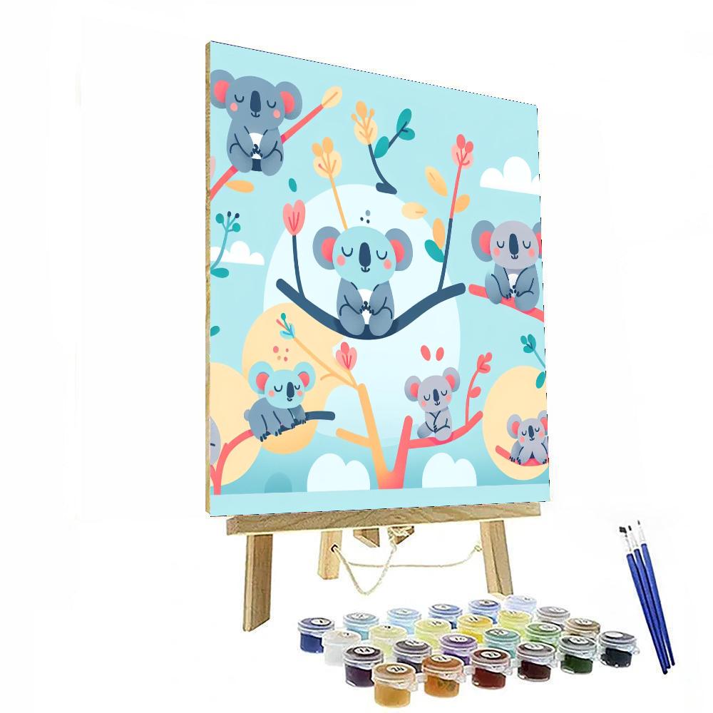 Koala Kaleidoscope Dream Paint By Numbers