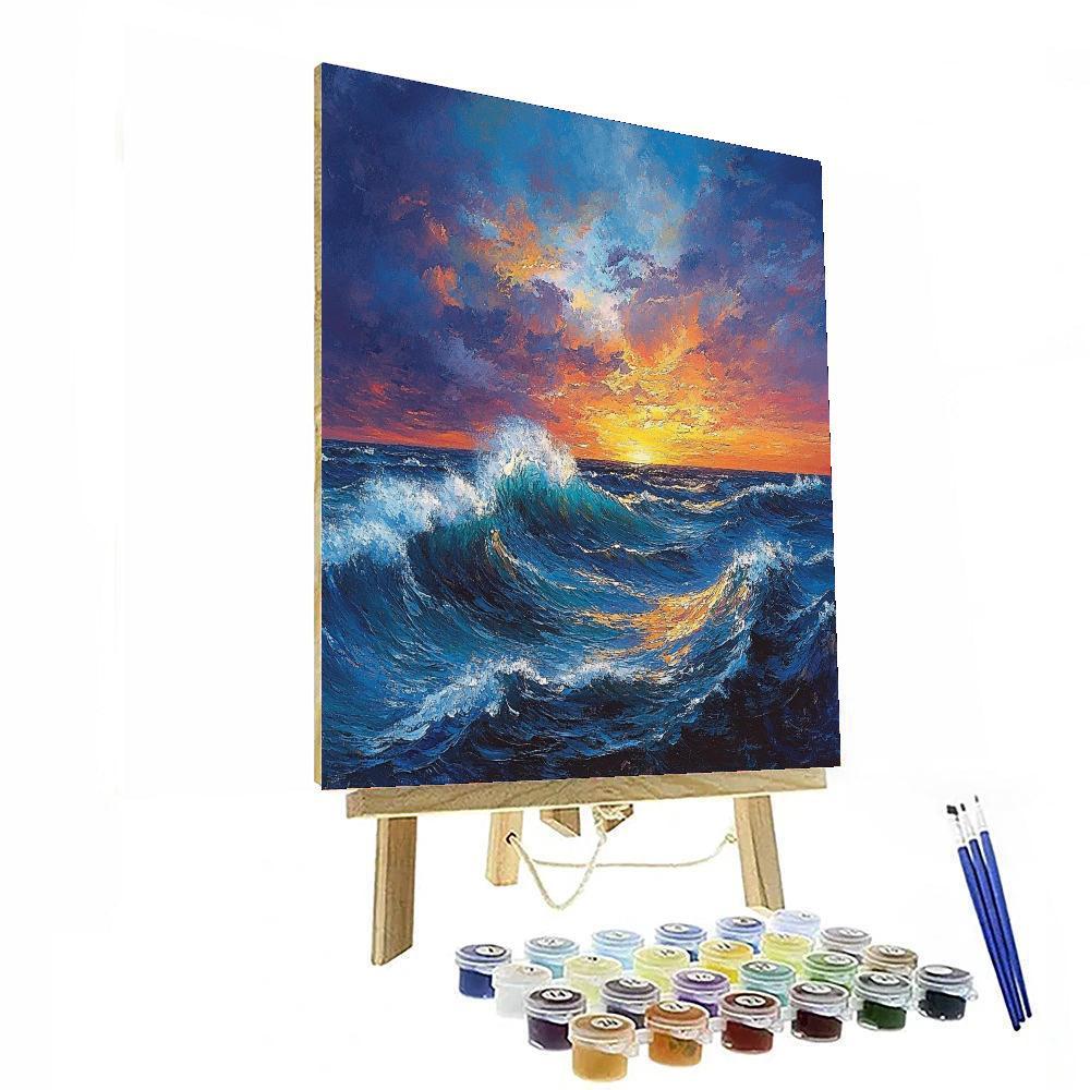 J.M.W. Turner Inspired Epic Seascape Adventure  Number Painting