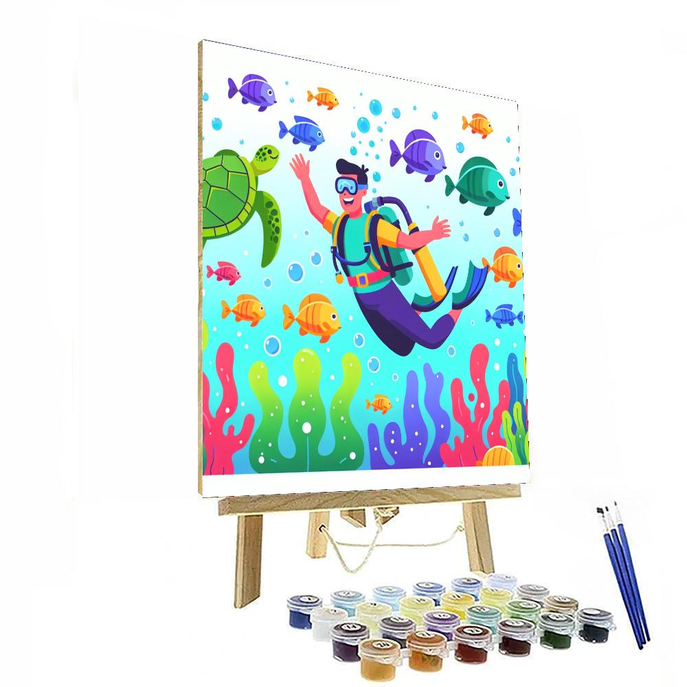 Undersea Adventure Exploration Number Painting