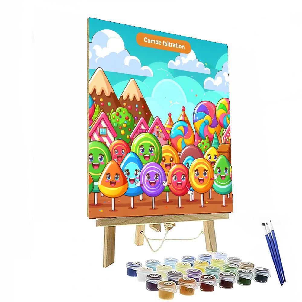 Fantasy Adventure In Candyland Paint By Color