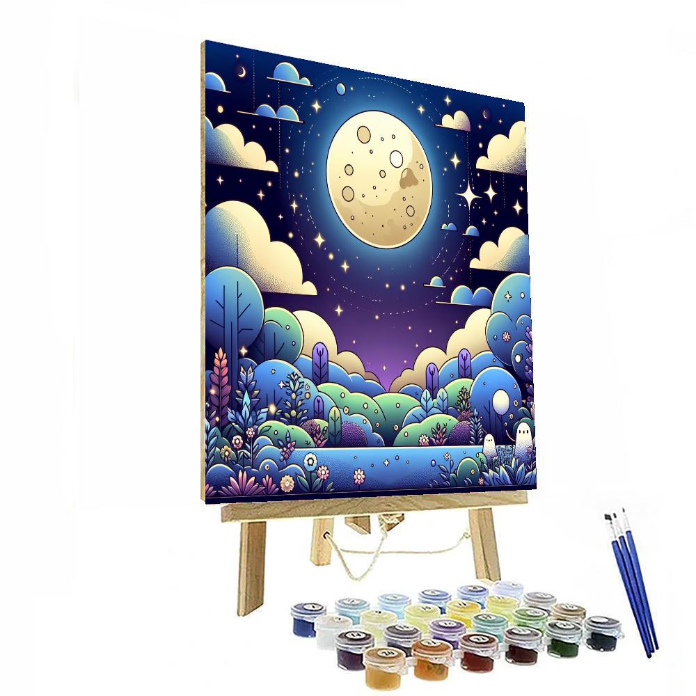 Enchanted Moonlit Journey DIY Paint By Numbers