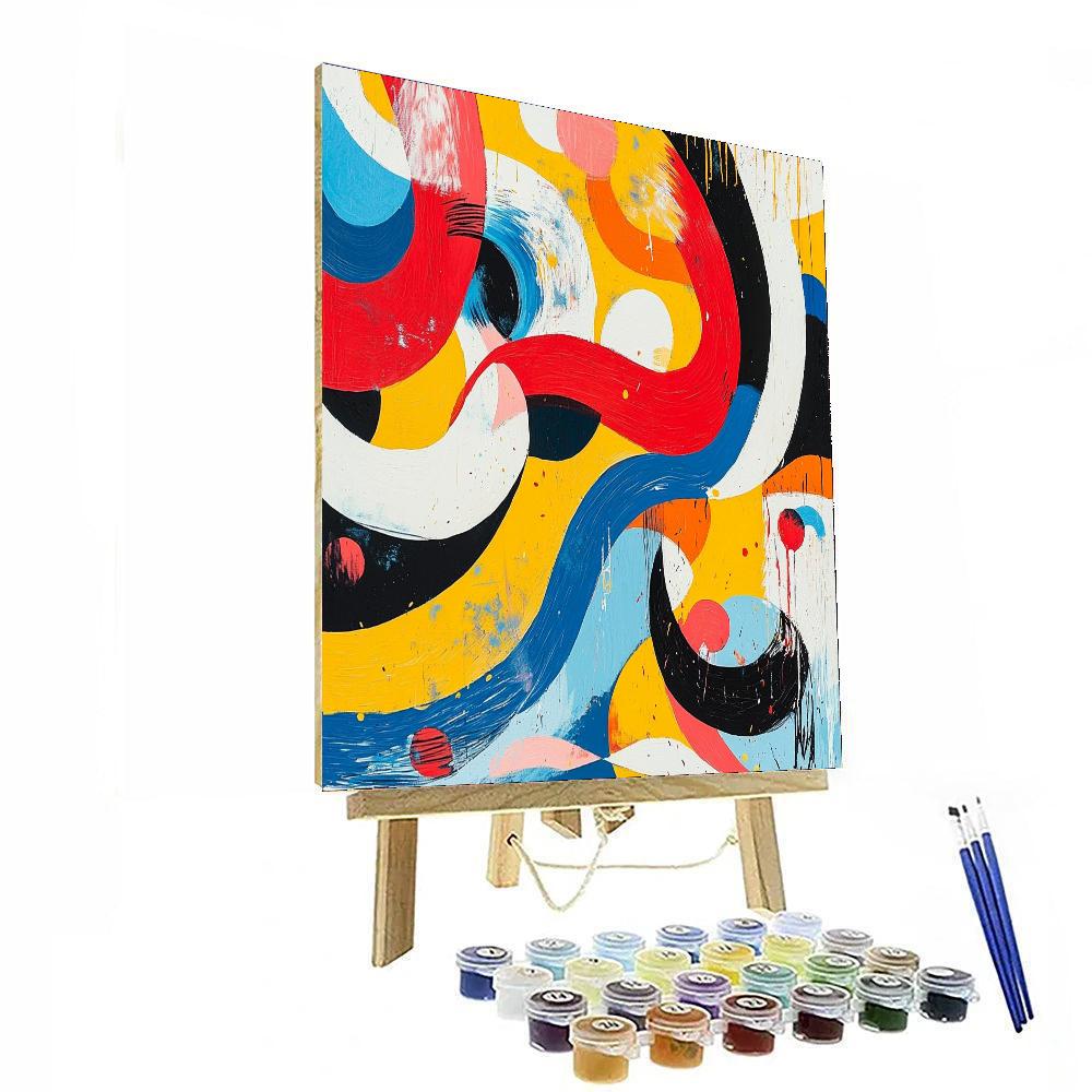 Joan Miró Inspired Playful Visions  Painting Number Kit