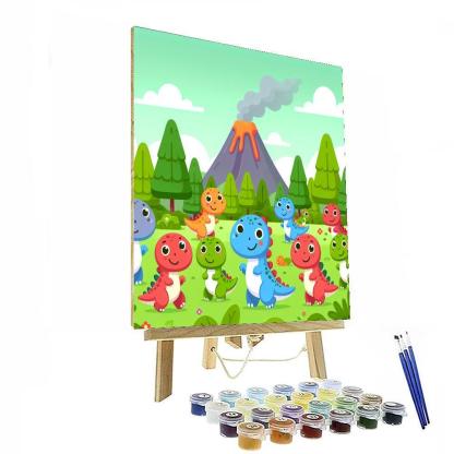 Adventures In Dino World Numbered Painting Kits