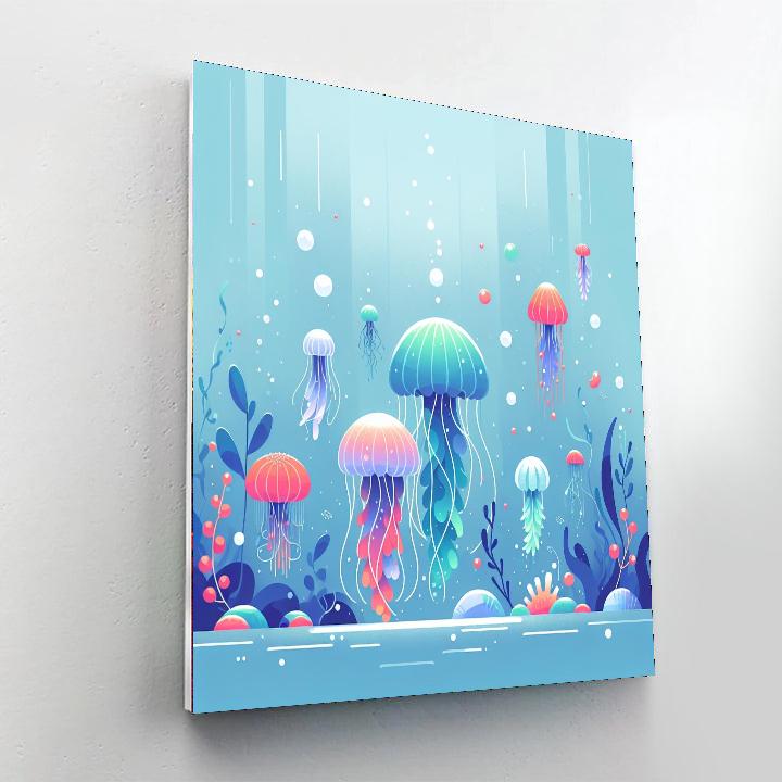 Joyous Jellyfish Jubilee Painting Number Kit