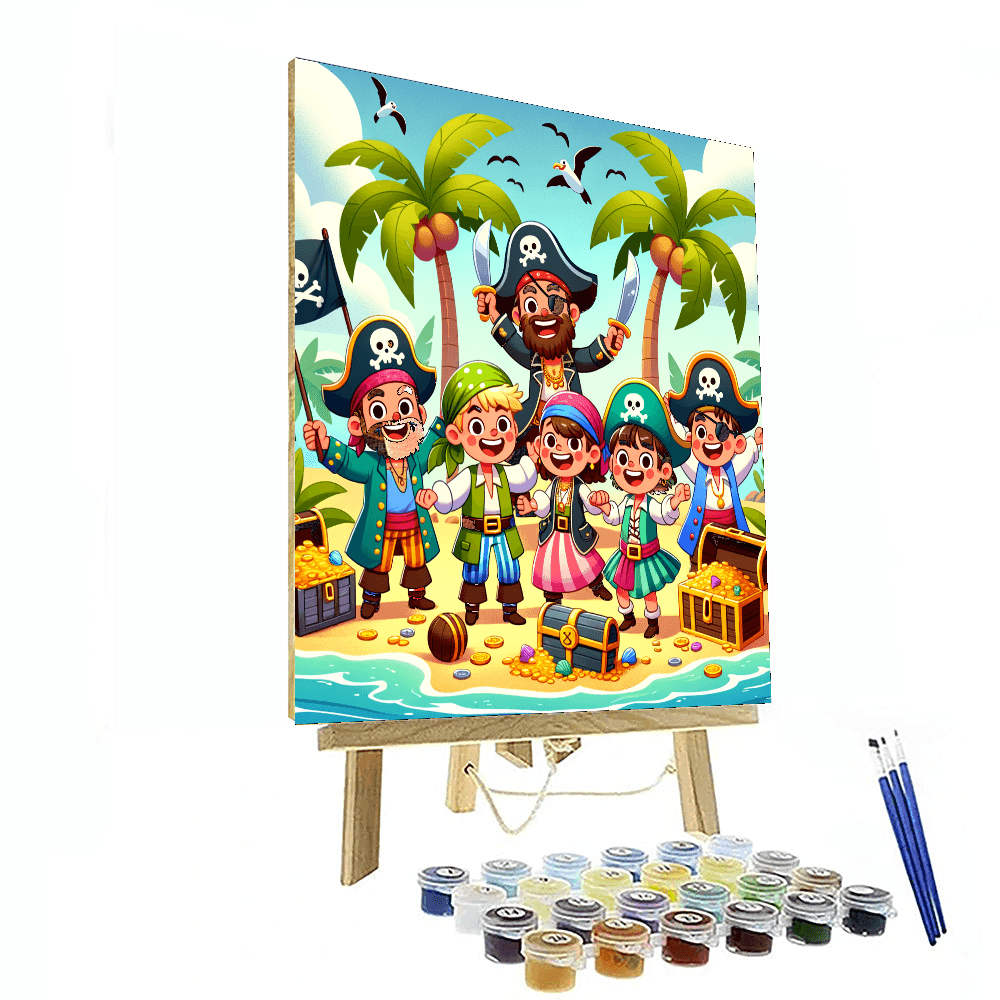 Pirate's Treasure Hunt DIY Paint By Numbers