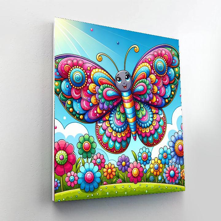 Dazzling Butterfly Painting By Numbers Kit