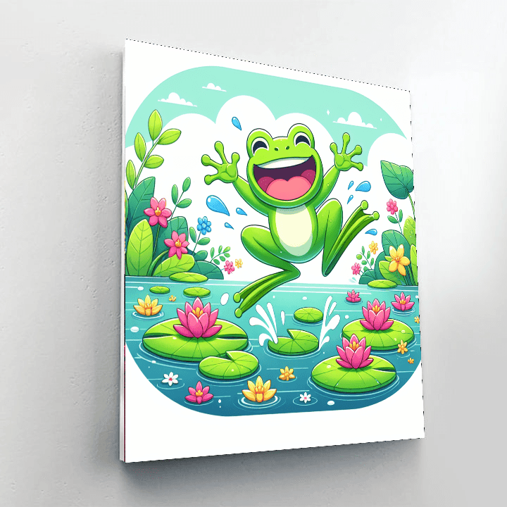 Happy Little Frog Paint By Number