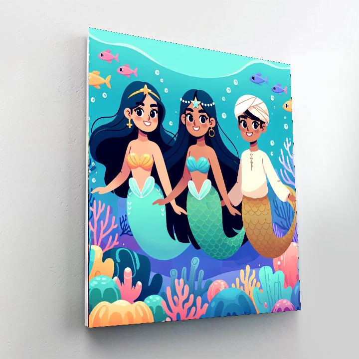 Undersea Kingdom Exploration Painting Number Kit
