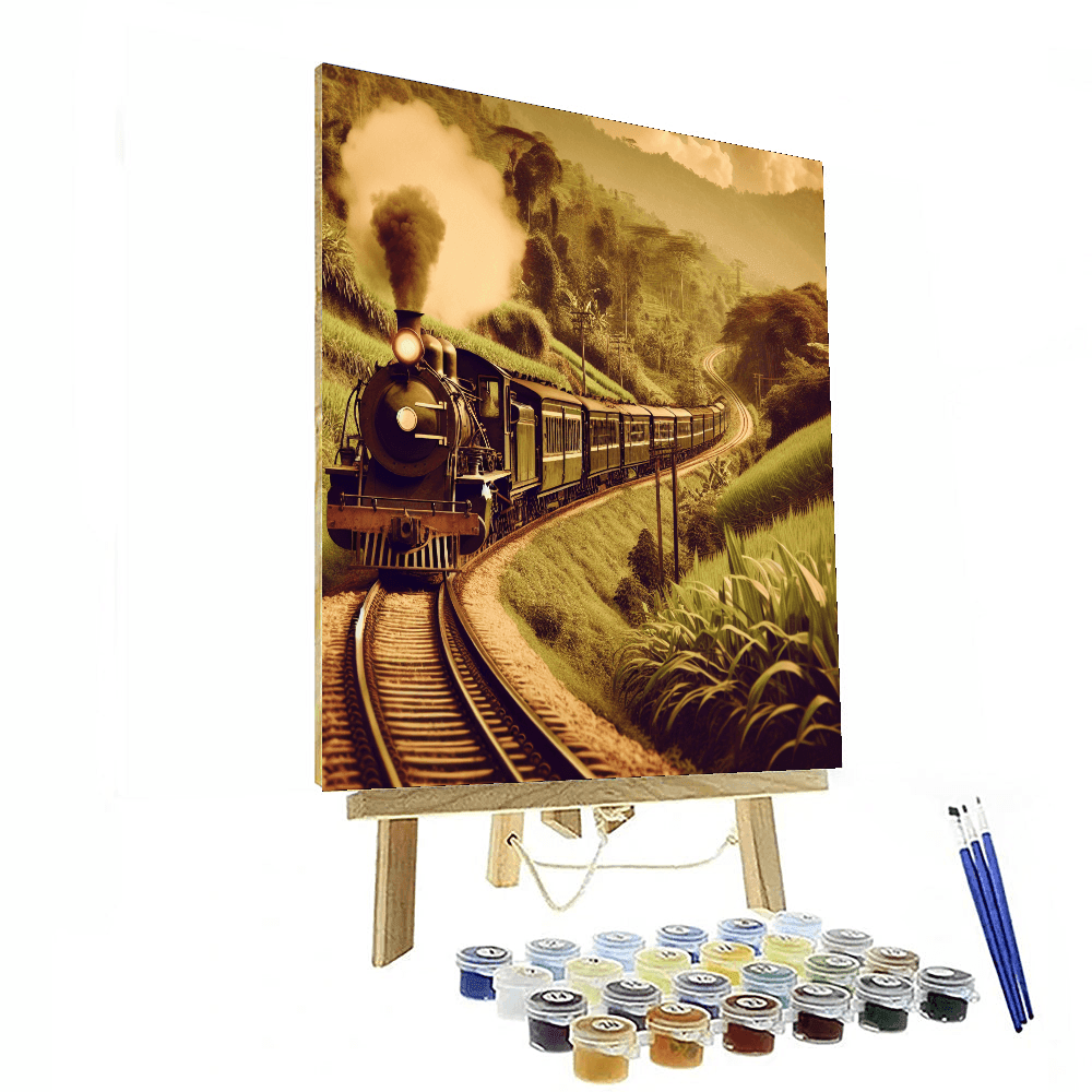 Vintage Railway Adventure Number Painting