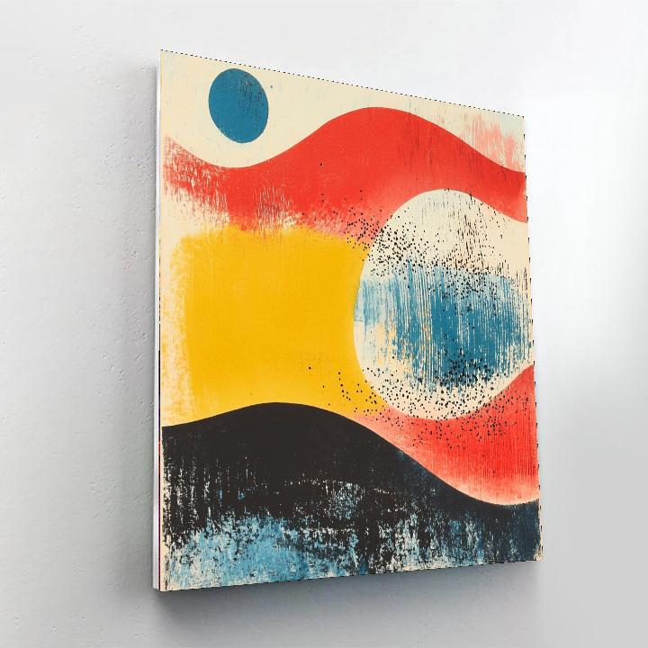 Joan Miró Inspired Whimsical Connections  Painting By Numbers Kit