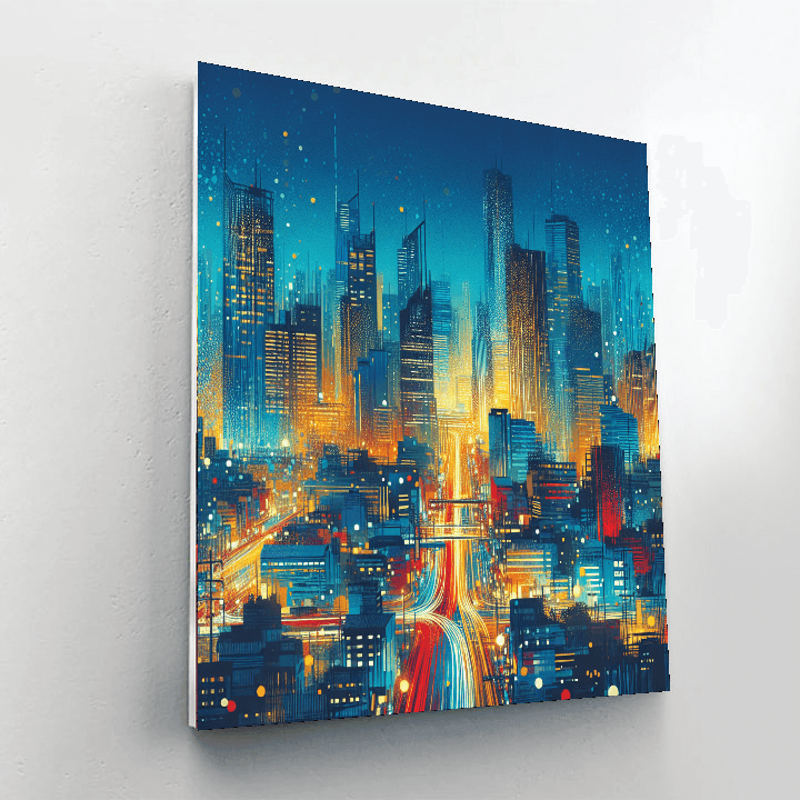 Dynamic Urban Rhythm Paint By Numbers Kits