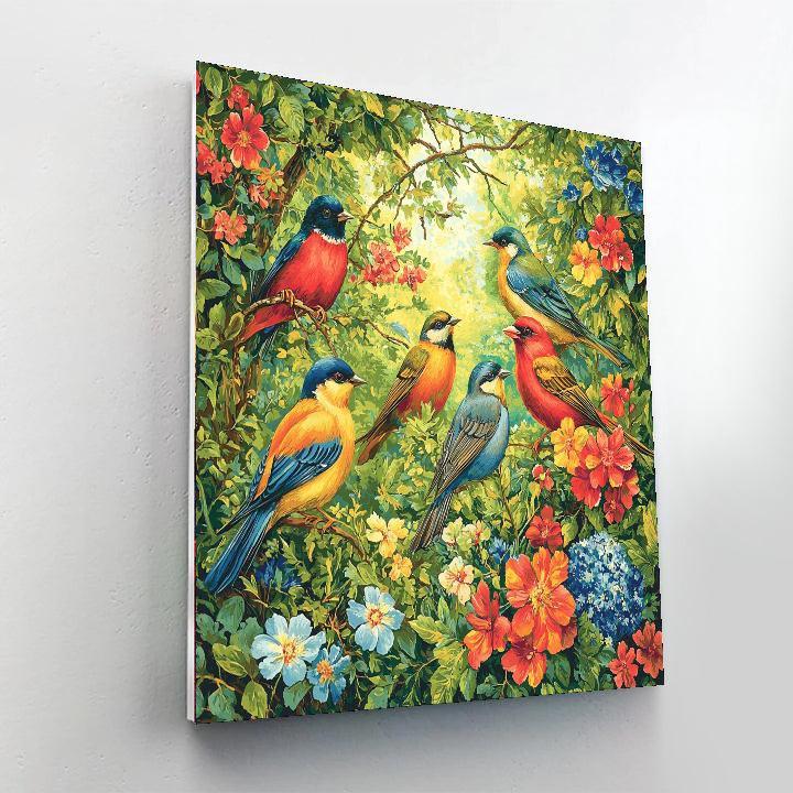John James Audubon Inspired Lively Serenade  DIY Paint By Numbers