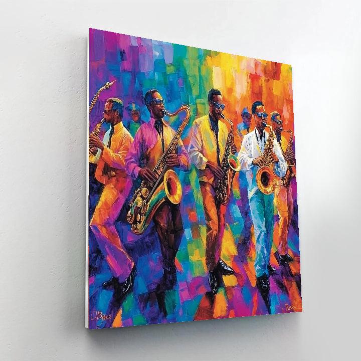 Romare Bearden Inspired Jazz Symphony  Paint By Numbers Kits