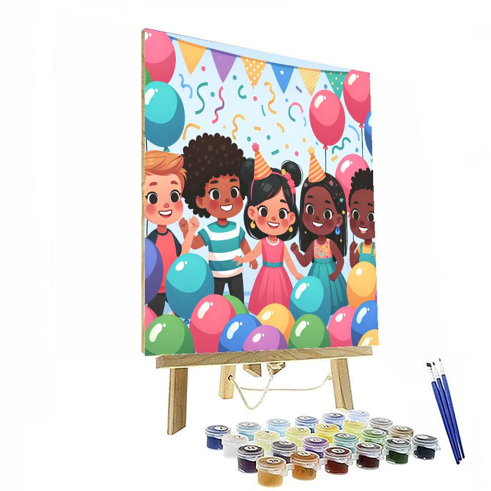 Joyful Balloon Party Paint By Numbers Kits
