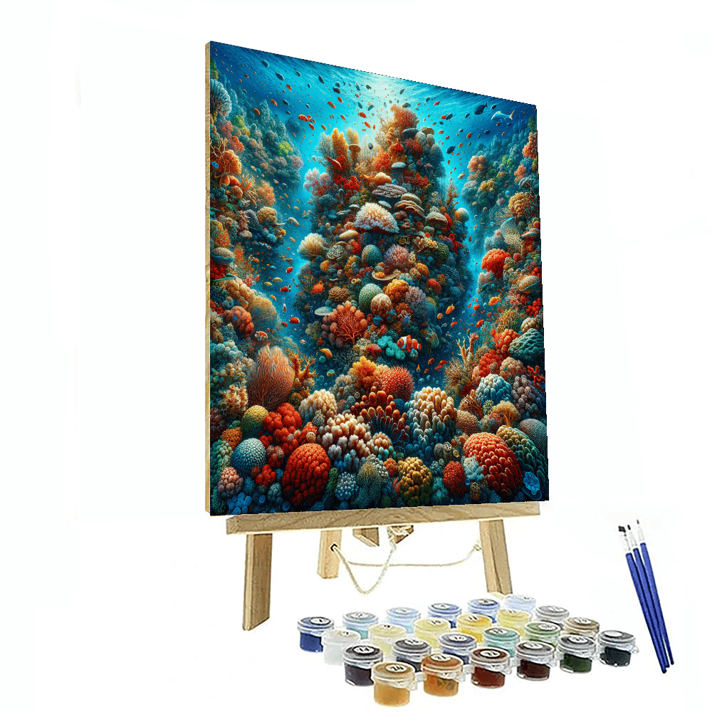 Kaleidoscope Coral Reef Painting By Numbers Kit