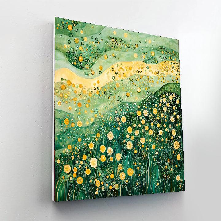 Gustav Klimt Inspired Glistening Meadows  Paint By Numbers Kits