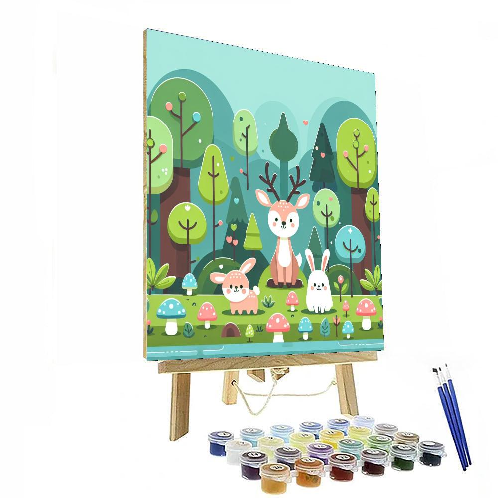 Forest Fantasy Friends Numbered Painting Kits