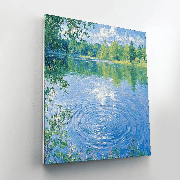 Morisot Inspired Peaceful Reflection  Paint By Number