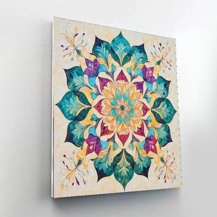 Leonardo Da Vinci Inspired Nature's Mandala  Paint By Numbers