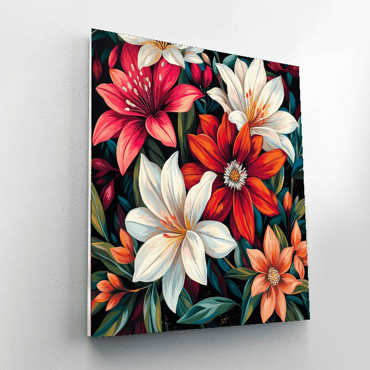 O'Keeffe Inspired Botanical Paradise  Paint By Numbers Art