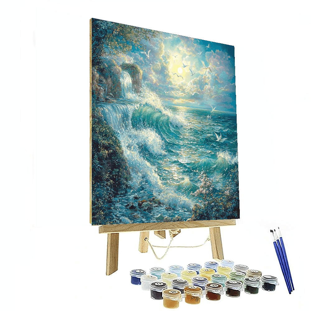 Salvador Dali Inspired Surreal Ocean Symphony  Paint By Numbers Kits