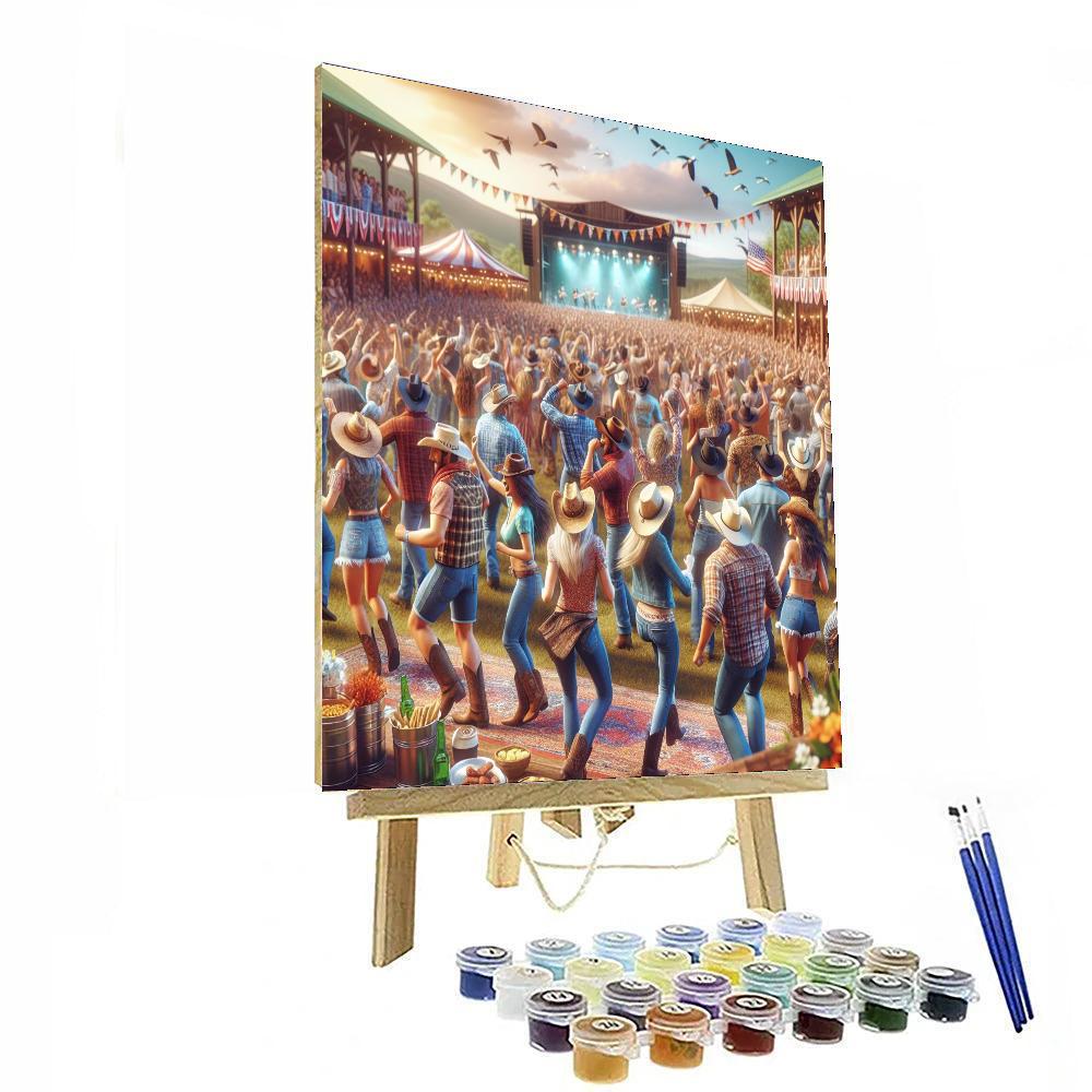 Omagh Country Music Festival - Northern Ireland Number Painting