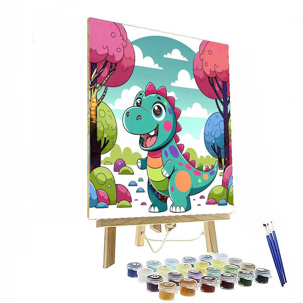Energetic Dinosaur Paint By Numbers Kits