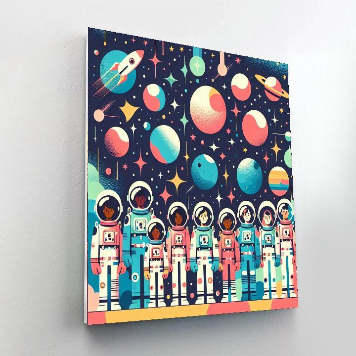 Space Cadet Mission Painting By Numbers Kit