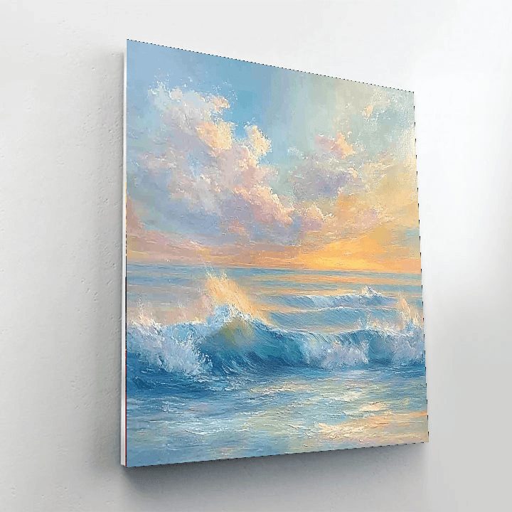 J.M.W. Turner Inspired Dreamy Dance Of The Sea  Numbered Painting Kits