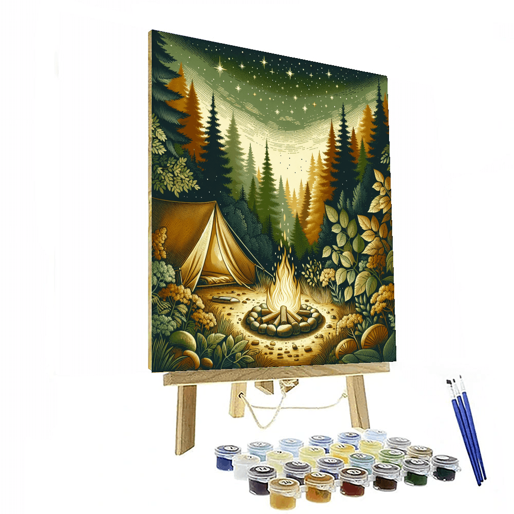 Adventurous Camping Escapes Painting By Numbers Kit