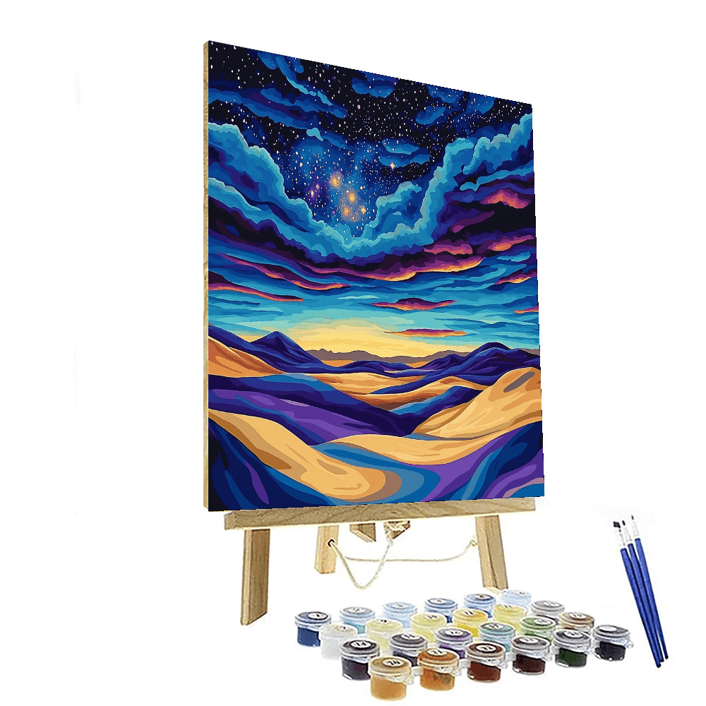 Georgia O'Keeffe Inspired Mystical Moonlit Desert  Paint By Color