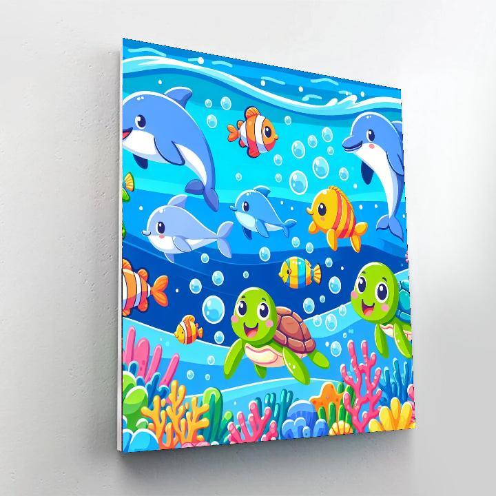 Bubbly Underwater Wonderland Paint By Color
