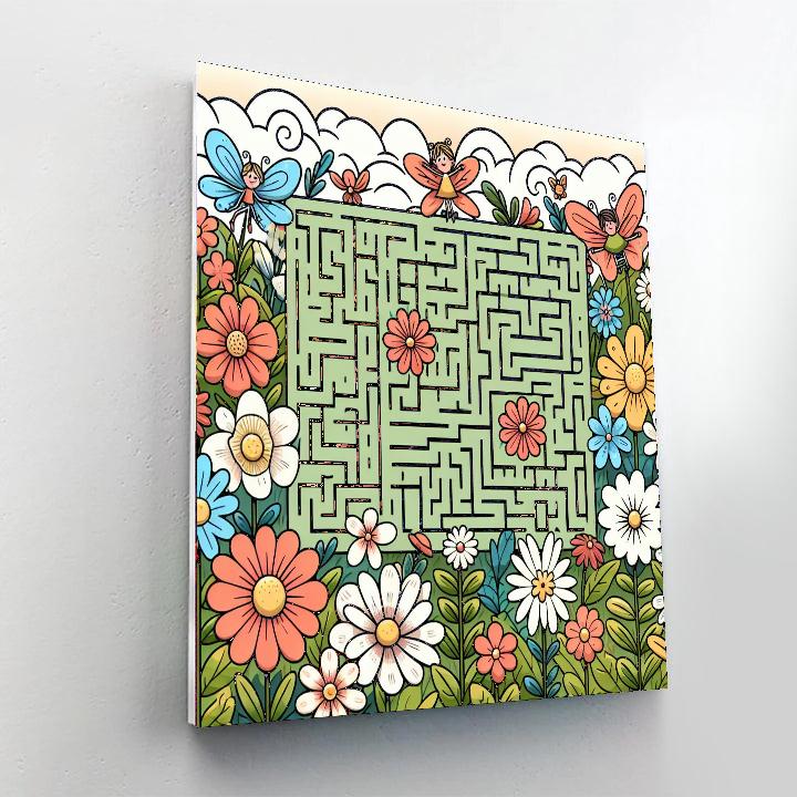 Magic Meadow Maze Paint By Numbers Art