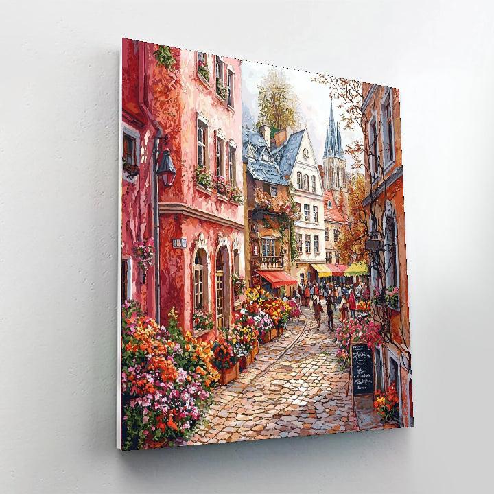 Riga Old Town Numbered Painting Kits