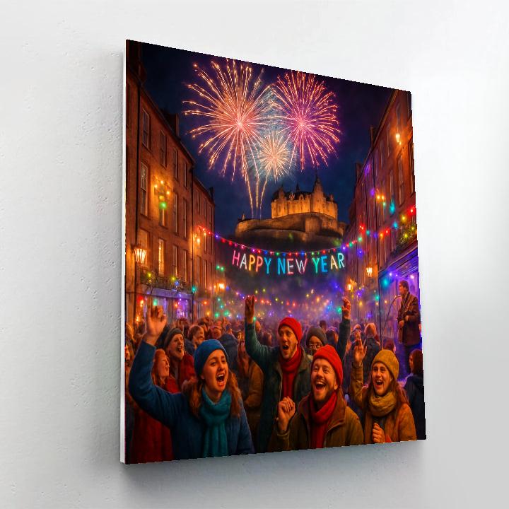 New Year's Eve Celebration - Edinburgh Paint By Numbers Kits