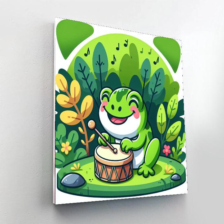 Frog's Rainforest Rhythm Paint By Color