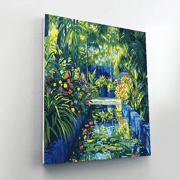 Jardin Majorelle - Marrakech Numbered Painting Kits
