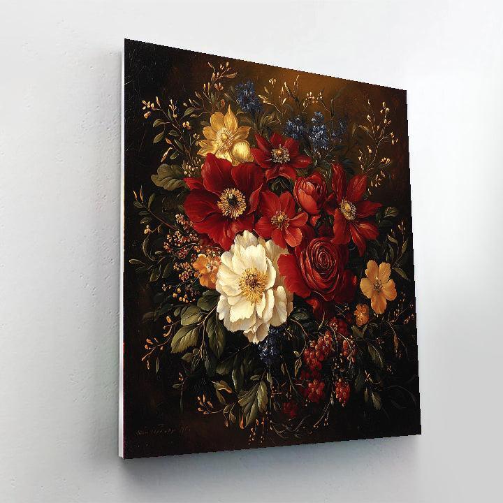Rembrandt Inspired Rembrandt's Regal Flora  DIY Paint By Numbers