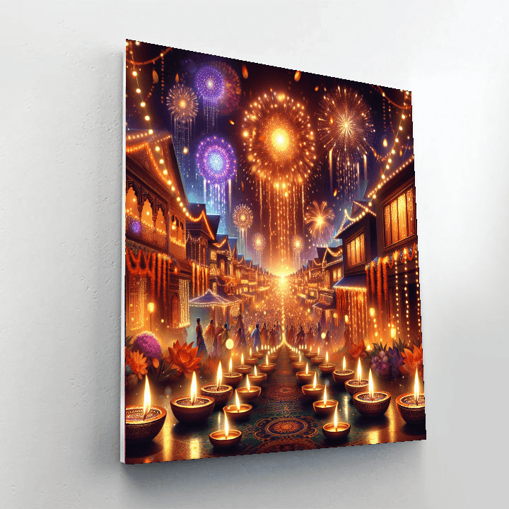 Diwali - New Delhi, India Paint By Color