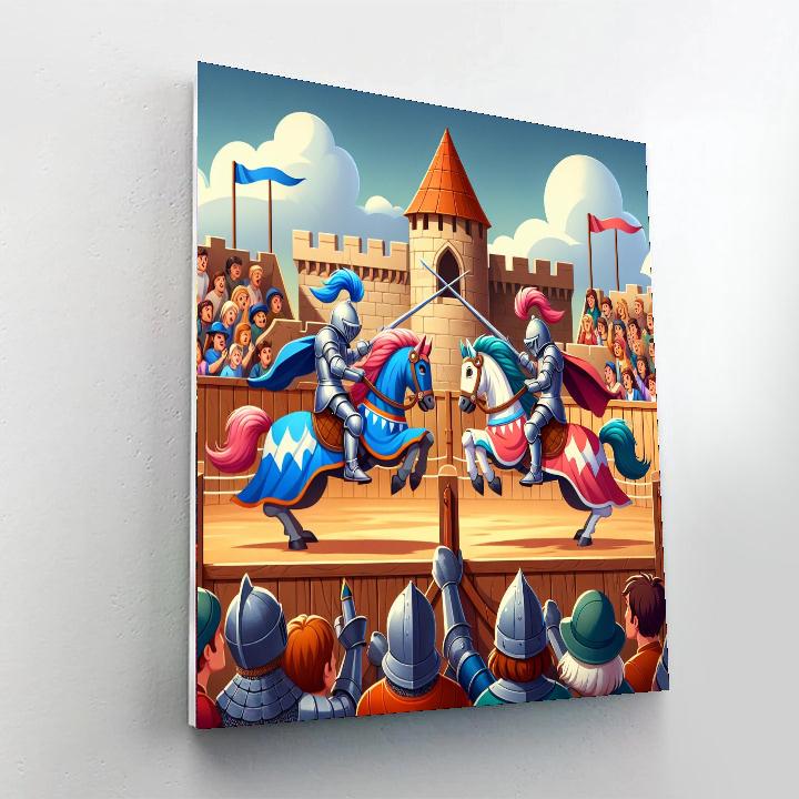 Knights' Tournament Painting By Numbers Kit