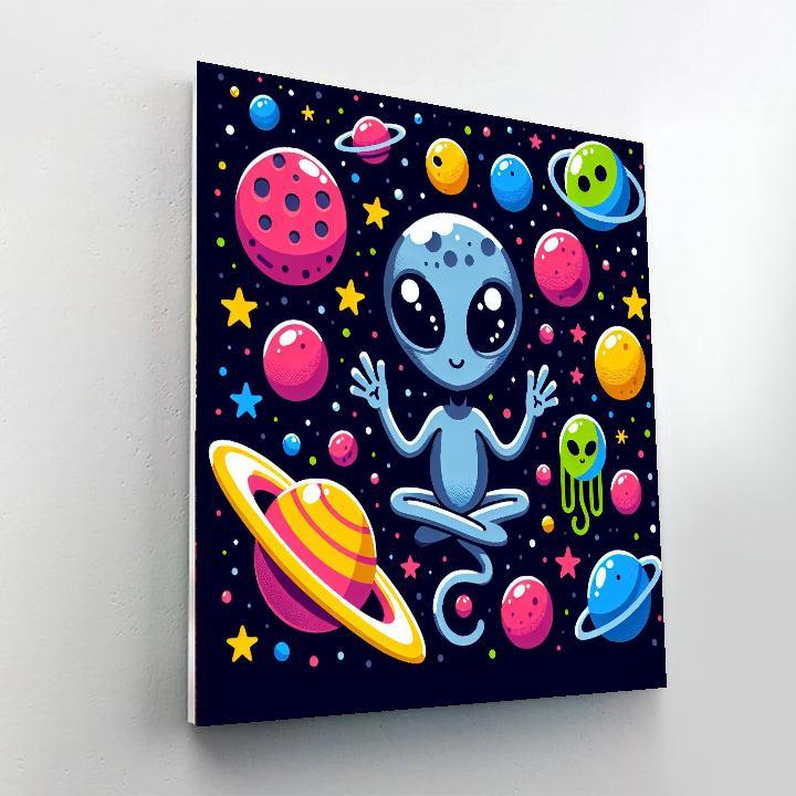 Cosmic Critters Number Painting