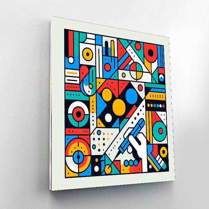 Colorful Geometric Wonders Paint By Numbers Art