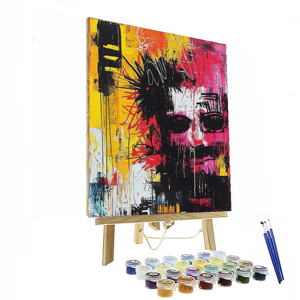 Jean-Michel Basquiat Inspired Kaleidoscope Of Thought  Paint By Numbers Kits