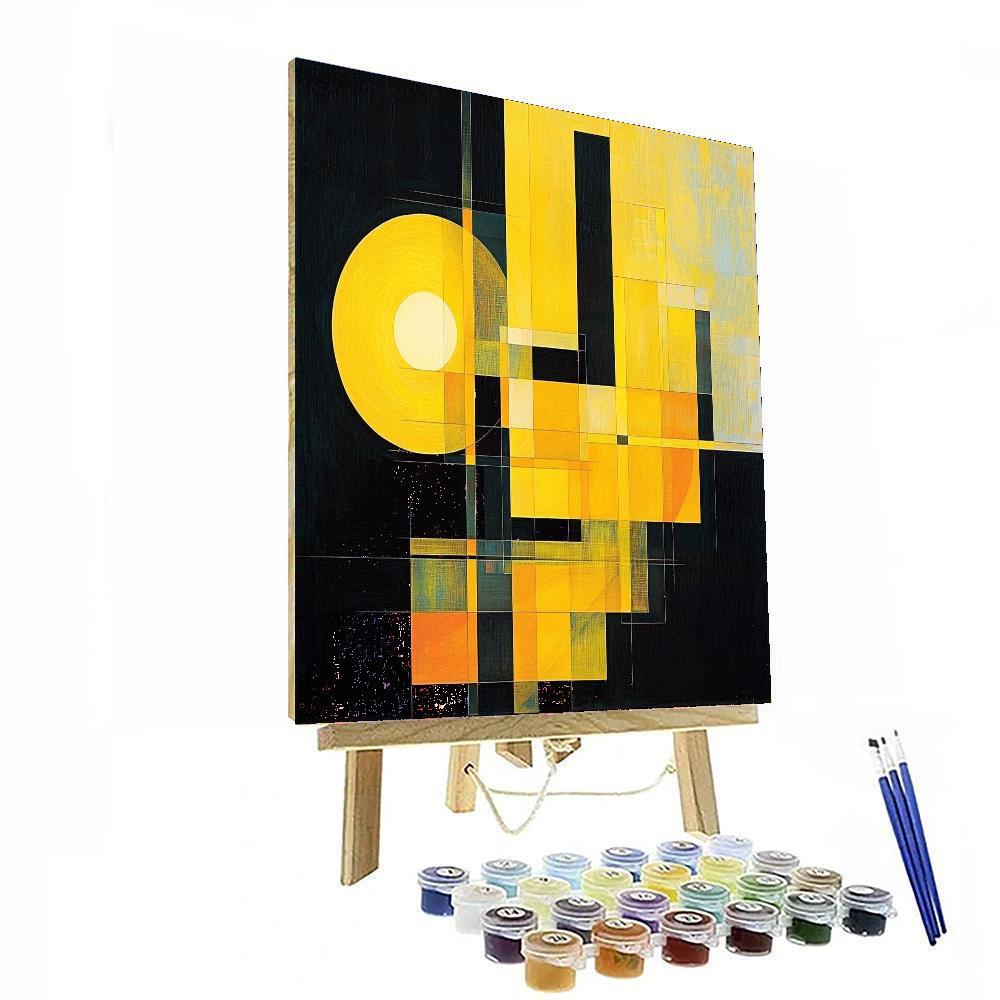 Kazimir Malevich Inspired Radiant Structures  Numbered Painting Kits