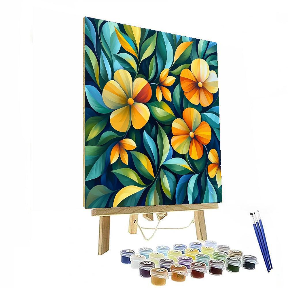 Frida Kahlo Inspired Fusion Of Nature  Painting By Numbers Kit