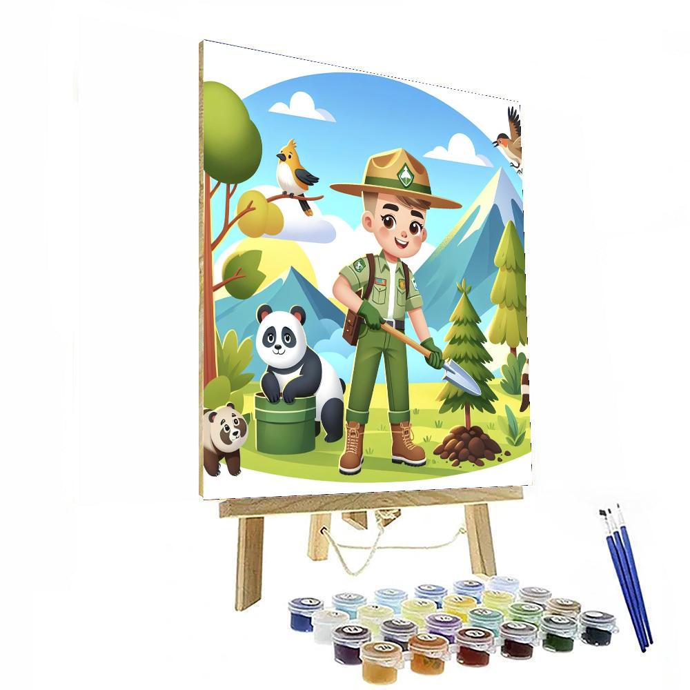 Eco-ranger Conservation Quest DIY Paint By Numbers