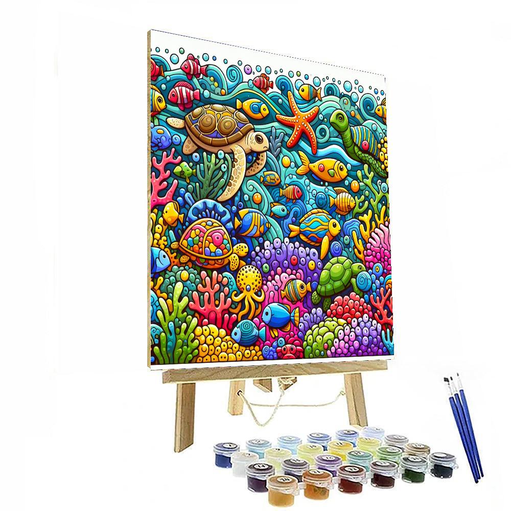 Aquatic Wonderland Paint By Numbers Art