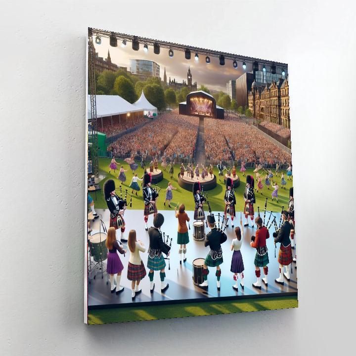 World Pipe Band Championships - Glasgow Paint By Numbers